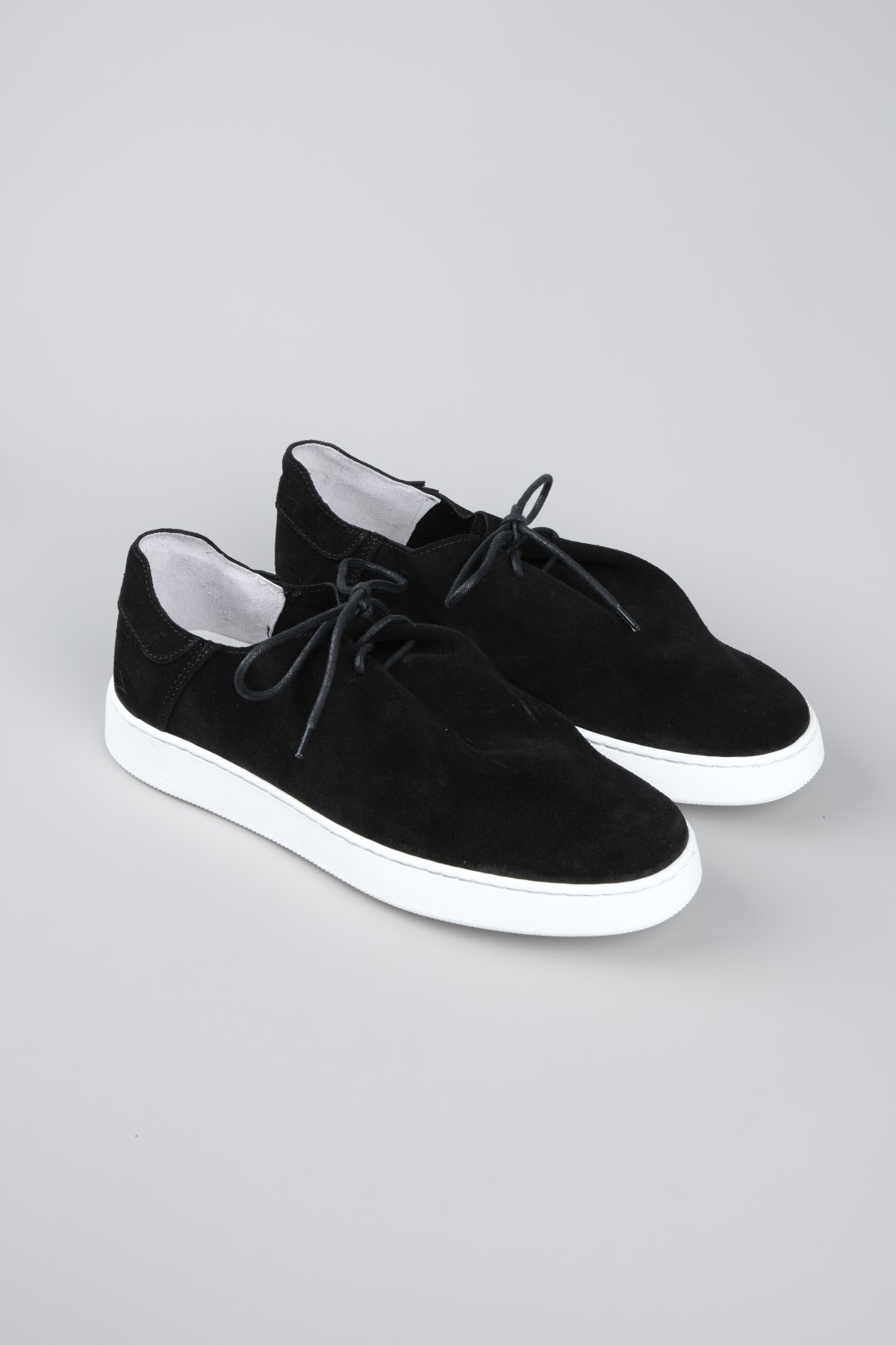 SUEDE SHOES WITH RUBBER SOLE - BLACK - 2